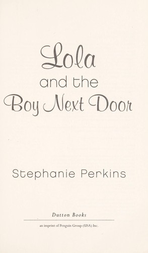 Lola and the Boy Next Door